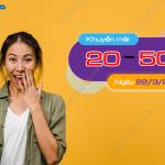 KHUYẾN MÃI: MobiFone ưu đãi nạp thẻ 20% – 50% ngày 22/3/2022